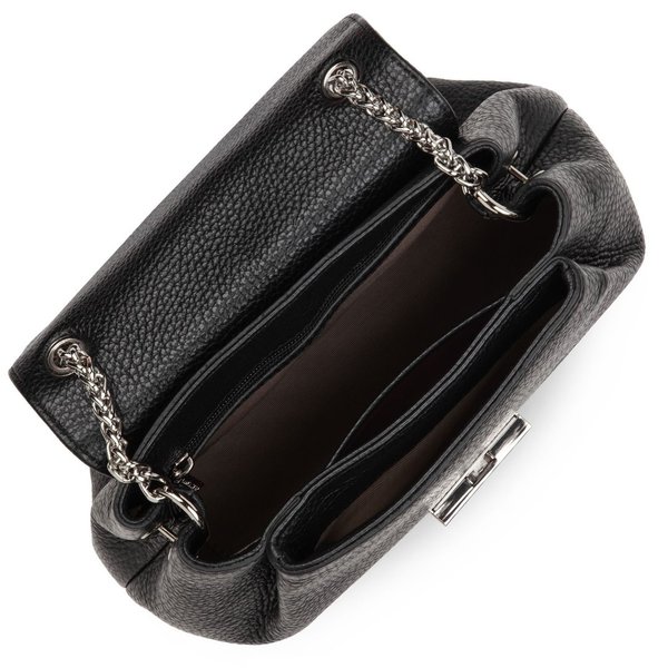 Lancaster sac à main porté bandoulière 547-36 noir, collection Mademoiselle