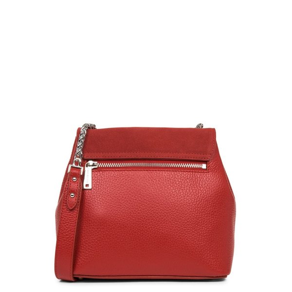 Lancaster sac à main porté bandoulière 547-36 rouge, collection Mademoiselle