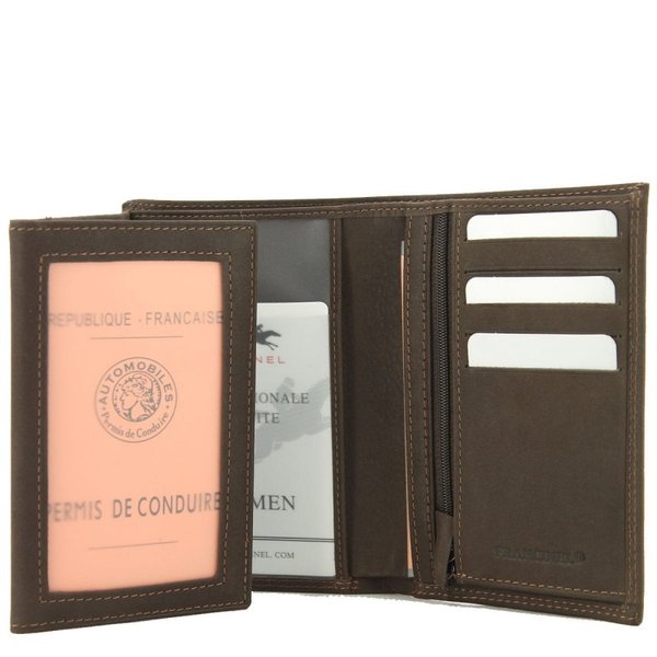 Francinel portefeuille en cuir 47932 marron, collection Bilbao