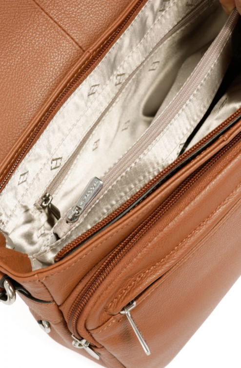 Hexagona sac à main porté bandoulière en cuir 462965, collection Ligne Confort