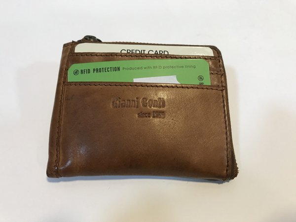 Gianni Conti porte-monnaie RFID cuir 420 7284, collection Vintage