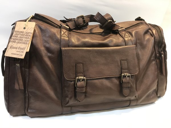 Gianni Conti sac de voyage en cuir 472 2479, collection Vintage