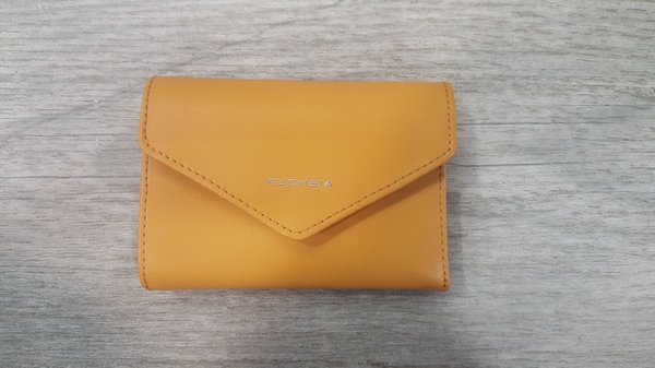 Fuchsia portefeuille RFID en croûte de cuir F9831-1 moutarde, collection Flirt
