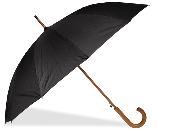 Isotoner parapluie long cross en bois 09512